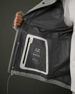 C.P. Company Metropolis Series Gore-Tex Infinium Utility Jacket Drizzle Grey Flash Sale