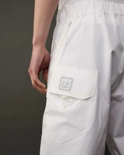 C.P. Company Metropolis Series Hyst Cargo Shorts White Flash Sale