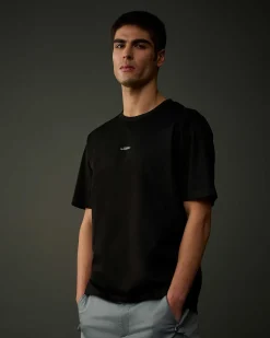 C.P. Company Metropolis Series Mercerized Jersey Logo Print T-Shirt Black Sale