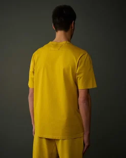 C.P. Company Metropolis Series Mercerized Jersey Logo Print T-Shirt Sulphur-Yellow Fashion