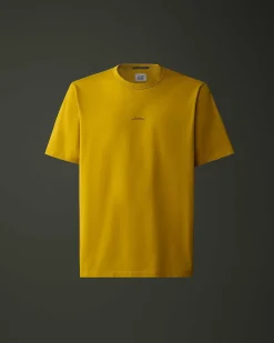C.P. Company Metropolis Series Mercerized Jersey Logo Print T-Shirt Sulphur-Yellow Fashion