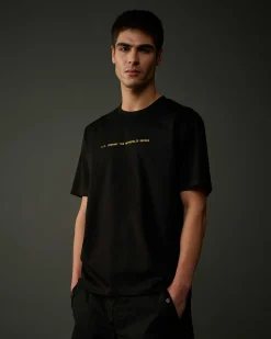 C.P. Company Metropolis Series Mercerized Jersey Graphic Badge T-Shirt Black Sale