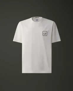 C.P. Company Metropolis Series Mercerized Jersey Logo Graphic T-Shirt White Best