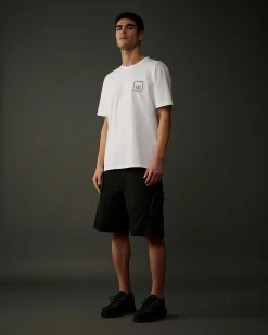 C.P. Company Metropolis Series Mercerized Jersey Logo Graphic T-Shirt White Best