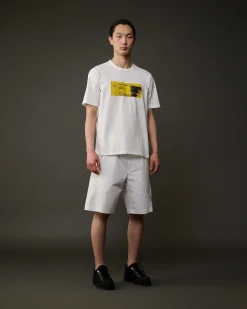 C.P. Company Metropolis Series Mercerized Jersey Urban Mobility T-Shirt White Store