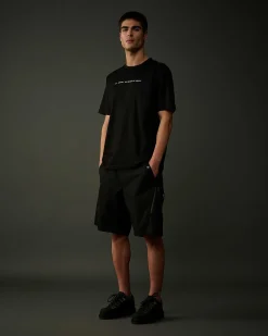 C.P. Company Metropolis Series Mercerized Jersey Graphic Face T-Shirt Black Best