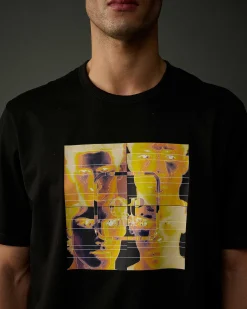C.P. Company Metropolis Series Mercerized Jersey Graphic T-Shirt Black Flash Sale