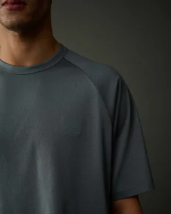 C.P. Company Metropolis Series Mercerized Jersey Logo T-Shirt Turbulence-Grey Discount