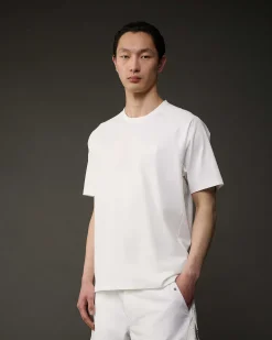 C.P. Company Metropolis Series Mercerized Jersey Logo T-Shirt White Clearance