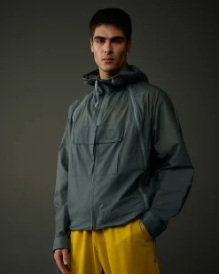 C.P. Company Metropolis Series Pertex Hooded Bloom Jacket Turbulence-Grey Sale