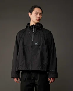 C.P. Company Metropolis Series Pertex Hooded Bloom Jacket Black Discount