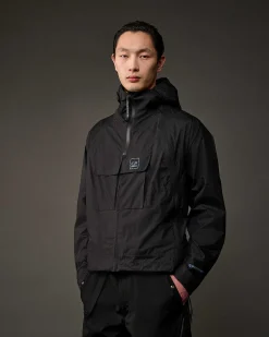 C.P. Company Metropolis Series Pertex Hooded Bloom Jacket Black Discount