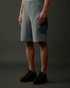 C.P. Company Metropolis Series Stretch Fleece Mixed Cargo Shorts Turbulence-Grey Shop