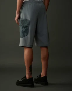 C.P. Company Metropolis Series Stretch Fleece Mixed Cargo Shorts Turbulence-Grey Shop