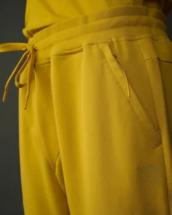 C.P. Company Metropolis Series Stretch Fleece Sweatpants Sulphur-Yellow Best Sale