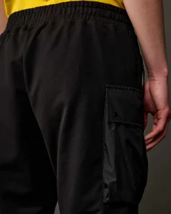 C.P. Company Metropolis Series Stretch Fleece Mixed Cargo Sweatpants Black Store