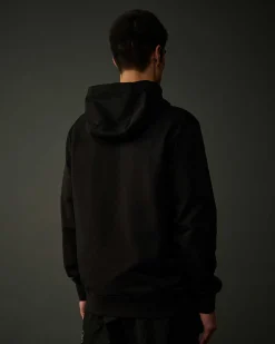 C.P. Company Metropolis Series Stretch Fleece Logo Hoodie Black Store