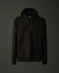 C.P. Company Metropolis Series Stretch Fleece Logo Hoodie Black Store