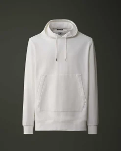 C.P. Company Metropolis Series Stretch Fleece Logo Hoodie White Store