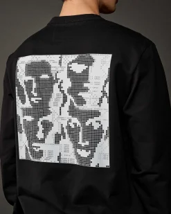 C.P. Company Metropolis Series Stretch Fleece Graphic Sweatshirt Black Fashion