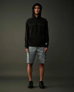 C.P. Company Metropolis Series Stretch Fleece Hoodie Black Clearance