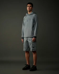 C.P. Company Metropolis Series Stretch Fleece Hoodie Turbulence-Grey Flash Sale