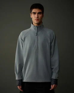 C.P. Company Metropolis Series Stretch Fleece Sweatshirt Turbulence-Grey Clearance