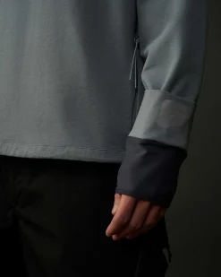 C.P. Company Metropolis Series Stretch Fleece Sweatshirt Turbulence-Grey Clearance