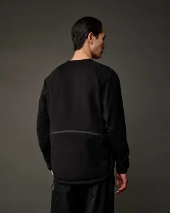 C.P. Company Metropolis Series Stretch Fleece Pocket Sweatshirt Black Outlet