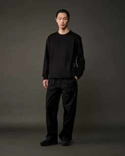 C.P. Company Metropolis Series Stretch Fleece Mixed Pocket Sweatshirt Black Sale