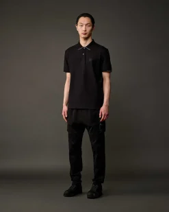 C.P. Company Metropolis Series Stretch Piquet Polo Shirt Black Fashion