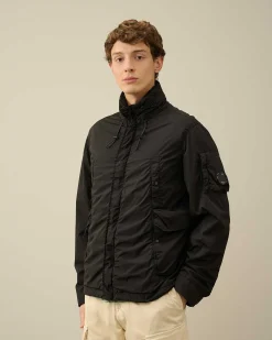 C.P. Company Nycra-R Hooded Jacket Black Flash Sale