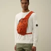 C.P. Company Nylon B Crossbody Rucksack Gold Flame-Orange Hot