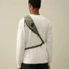 C.P. Company Nylon B Crossbody Rucksack Agave Green Clearance