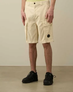 C.P. Company Ottoman Cargo Shorts Pistachio Shell-Beige Shop