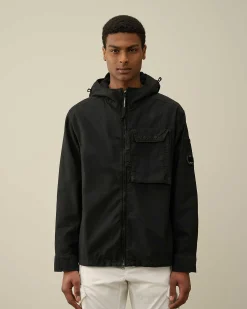 C.P. Company Ottoman Hooded Shirt Black Online