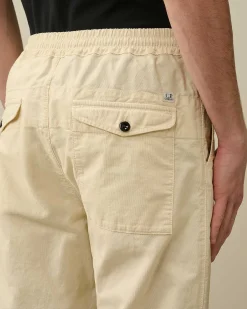 C.P. Company Ottoman Loose Pants Pistachio Shell-Beige Clearance