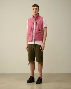 C.P. Company 24/1 Piquet Resist Dyed Polo Shirt Heavenly Pink Cheap