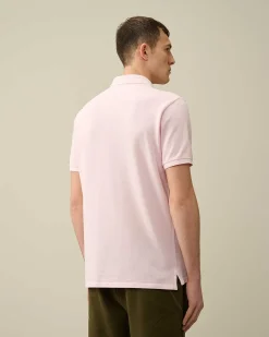 C.P. Company 24/1 Piquet Resist Dyed Polo Shirt Heavenly Pink Cheap