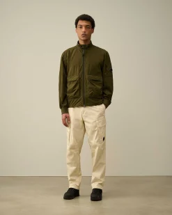 C.P. Company Pro-Tek Bomber Jacket Ivy Green Flash Sale