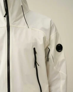 C.P. Company Pro-Tek Hooded Jacket Gauze White Cheap