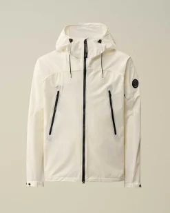 C.P. Company Pro-Tek Hooded Jacket Gauze White Cheap