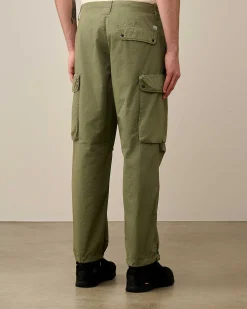 C.P. Company Rip-Stop Loose Utility Cargo Pants Agave Green Clearance