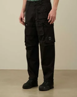 C.P. Company Rip-Stop Loose Utility Cargo Pants Black Sale