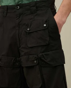 C.P. Company Rip-Stop Loose Utility Cargo Pants Black Sale