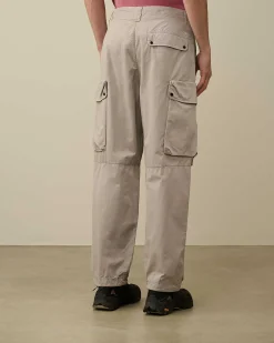 C.P. Company Rip-Stop Loose Utility Cargo Pants Drizzle Grey Cheap