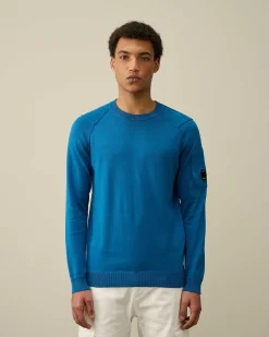 C.P. Company Sea Island Lens Knit Lyons Blu-Blue Best
