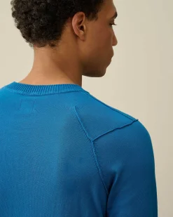 C.P. Company Sea Island Lens Knit Lyons Blu-Blue Best