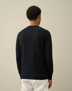 C.P. Company Sea Island Lens Knit Total Eclipse-Blue Store