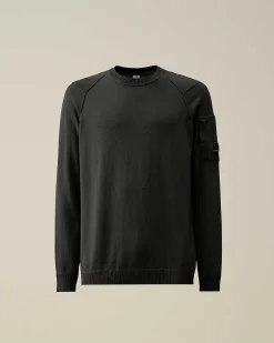 C.P. Company Sea Island Lens Knit Black Clearance